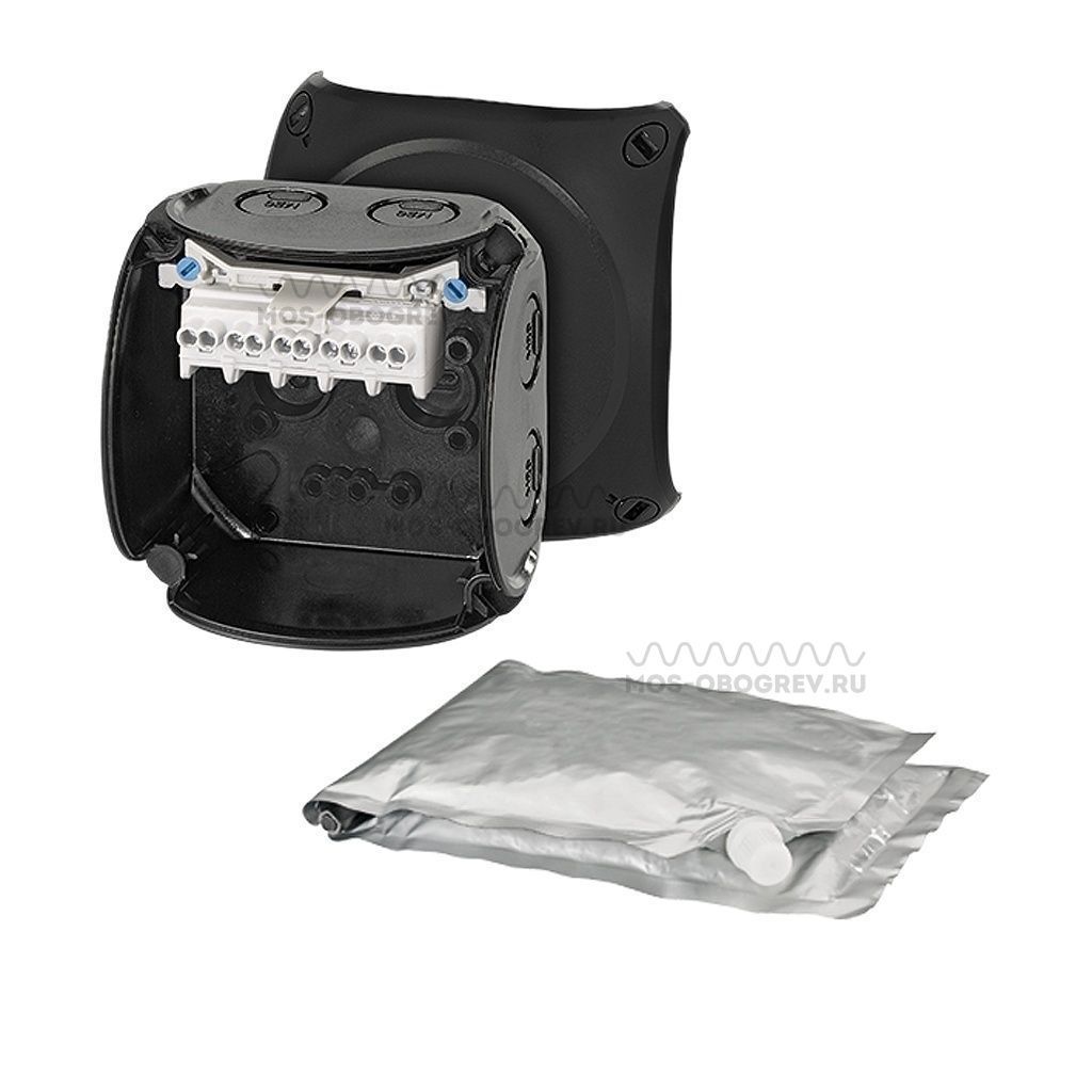 Hensel WP 0202 B распределительная коробка с заливным компаундом, 93х93х62, IP68, защ. от УФ